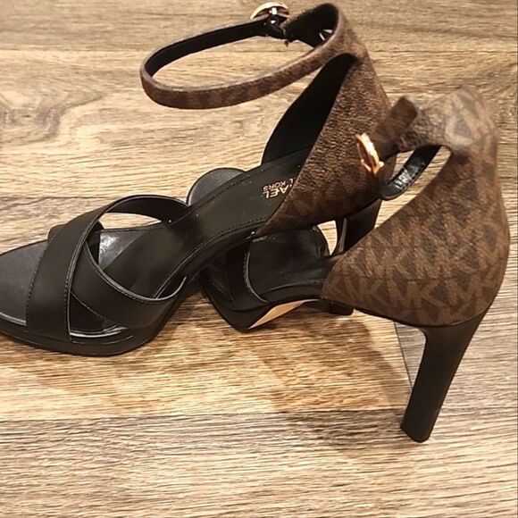 Michael Kors Alexia Logo Heeled Sandals - Picture 7 of 12